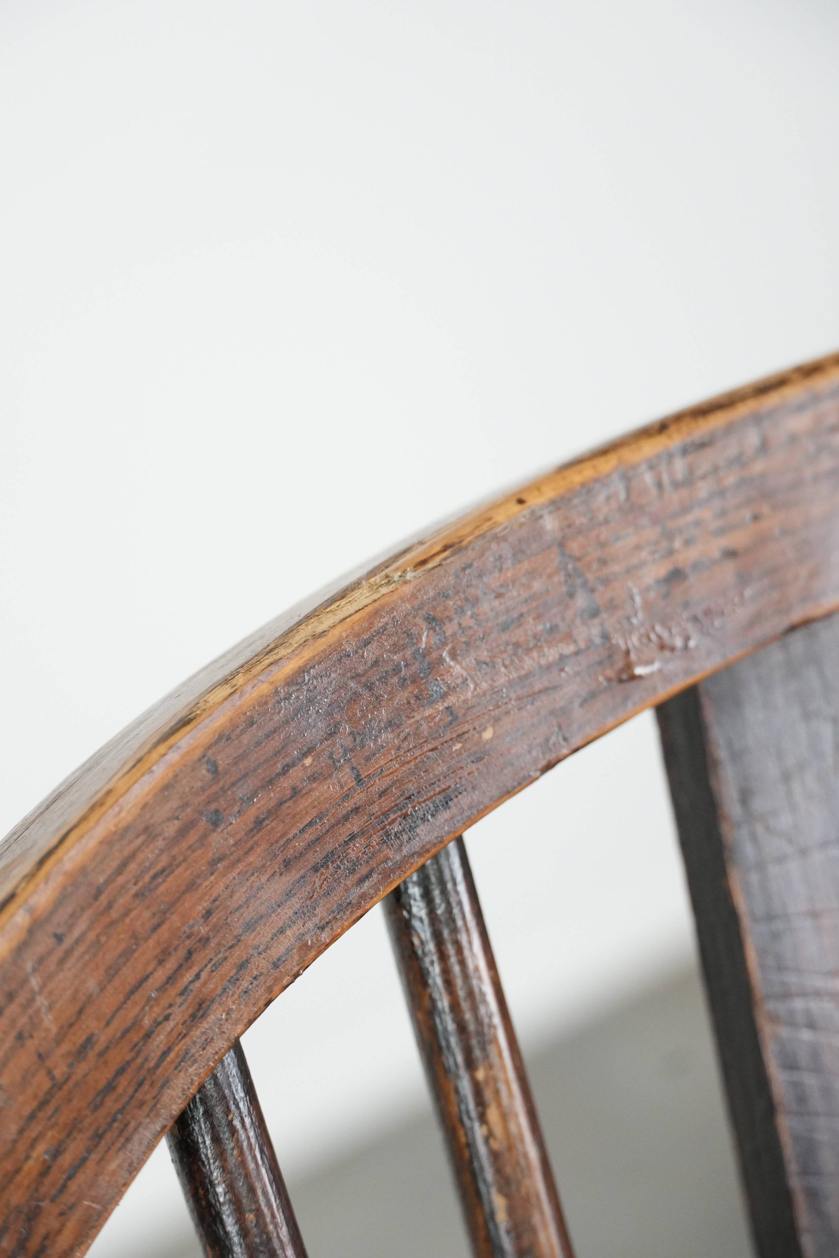 Antique English Highback Windsor Chair from the 18th Century