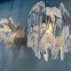 2x vintage Mazzega 'melting glass' chandeliers – Murano