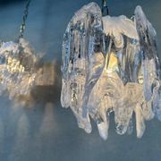 2x lustres vintage Mazzega en 'verre fondu' – Murano