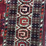 Tapis ancien Turkmen Afghan fait main 137X198 CM