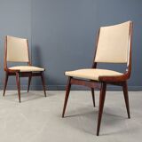 Set of 6 mid century italian dining chairs, 1950s - set of 6