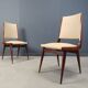6 chaises italiennes, années 1950