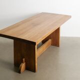 Vintage Swedish Wooden "Lovö" Dining Table by Axel Einar Hjorth, 1930s