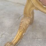 Louis xv style fireplace screen fire screen in gilded wood 19th century tapestry