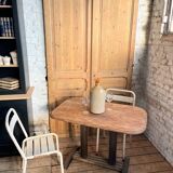 Old 50s oak bistro table