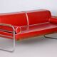 Bauhaus Sofa in Beech & Leather attributed to Thonet, 1930s