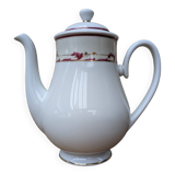 Cafetière en porcelaine Limoges Guy Degrenne échantillon avec dorure