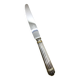 Small silver-plated Christofle knife, Aria model with gold rings