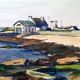 André Duculty (1912-1990) Watercolor on paper "Le Guilvinec" Signed lower right