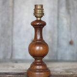 wood lamp, vintage wooden lamp base, table lamp, living room lamp