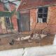 Countryside canvas painting