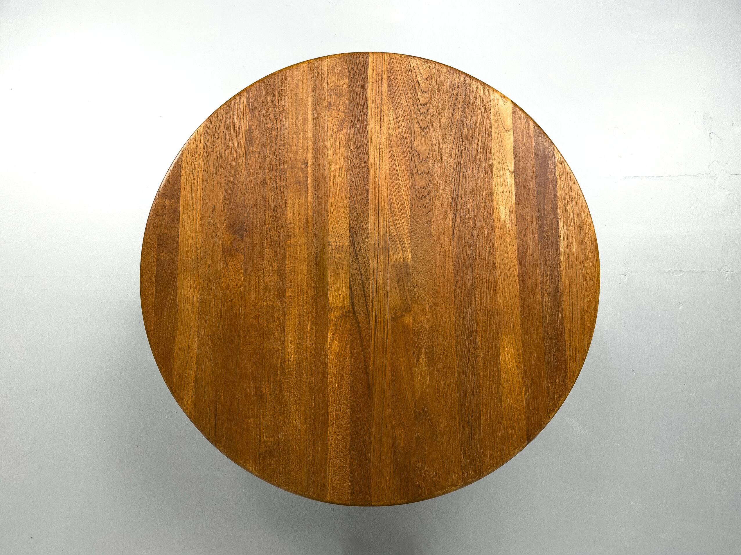 Circular Teak Coffee Table from Mikael Laursen, 1960s