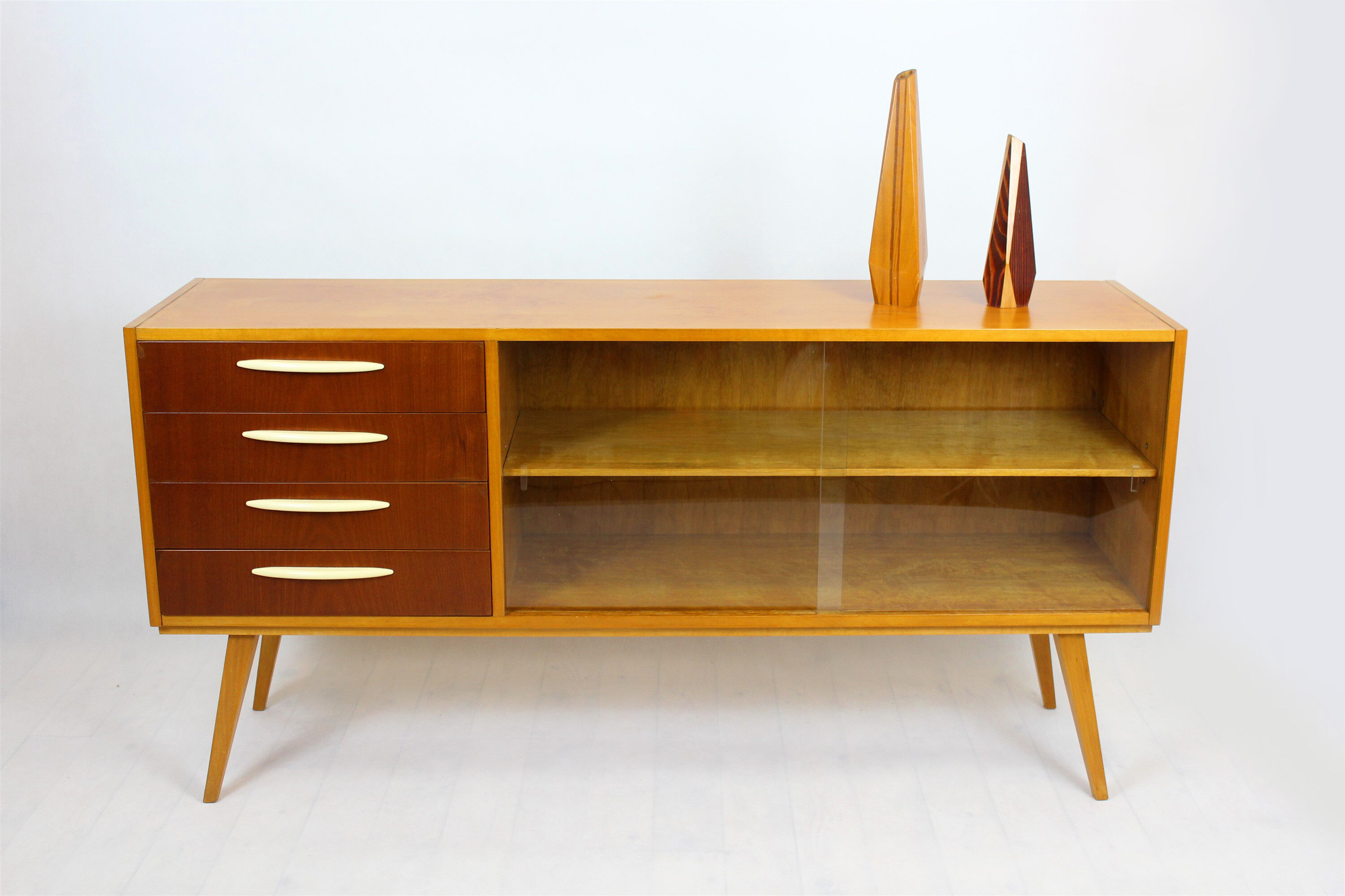Mid-Century Birch and Mahogany Sideboard, 1960s