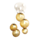Vintage smoked glass pendant light, Parscot circa 1970.