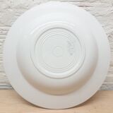 Set 4 hollow plates blue flowers