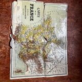 Vintage France map puzzle