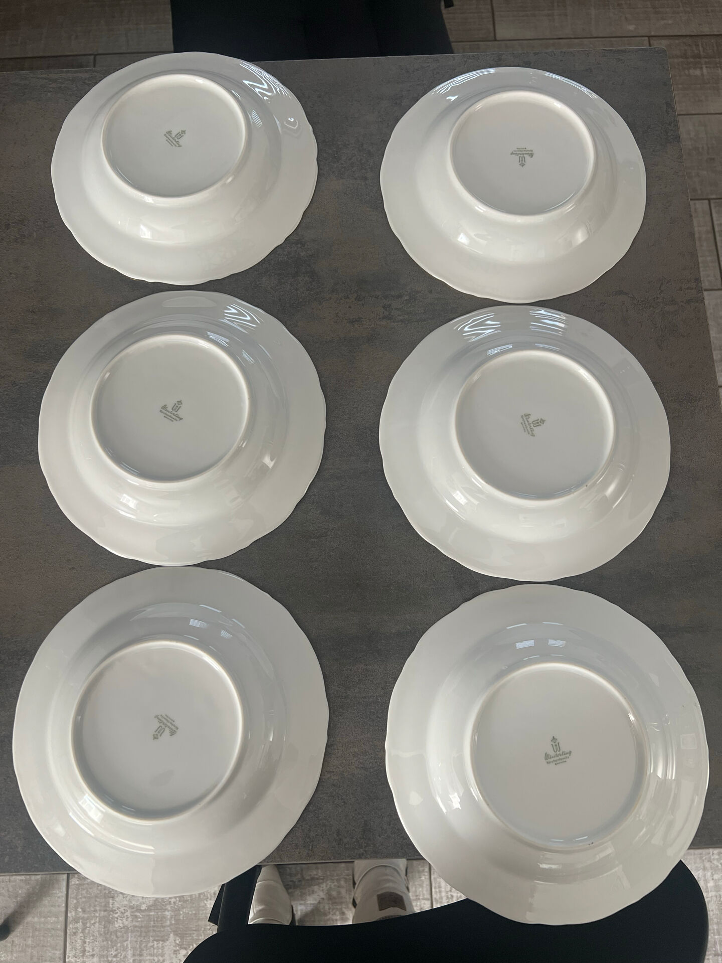 Set of 6 deep plates, Winterling