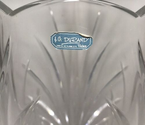 J.G. Durand Crystal vase