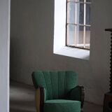 Pair of Art Deco lounge chairs, made by a Danish cabinetmaker, 1940s.