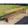 Solid oak bench