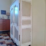 Antique patinated wardrobe