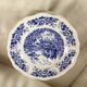 Twelve vintage flat plates Sarreguemines Model Castle