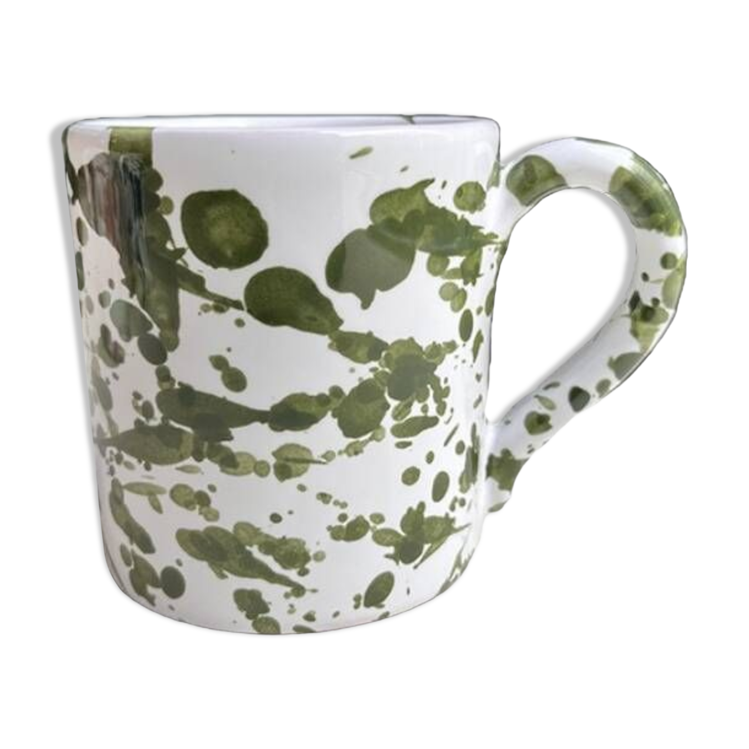 Green dots mug