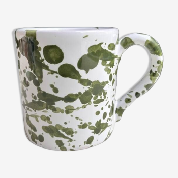 Green dots mug