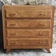Commode vintage à pieds compas 4 tiroirs  1960