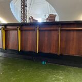 1950s oak and Formica bar