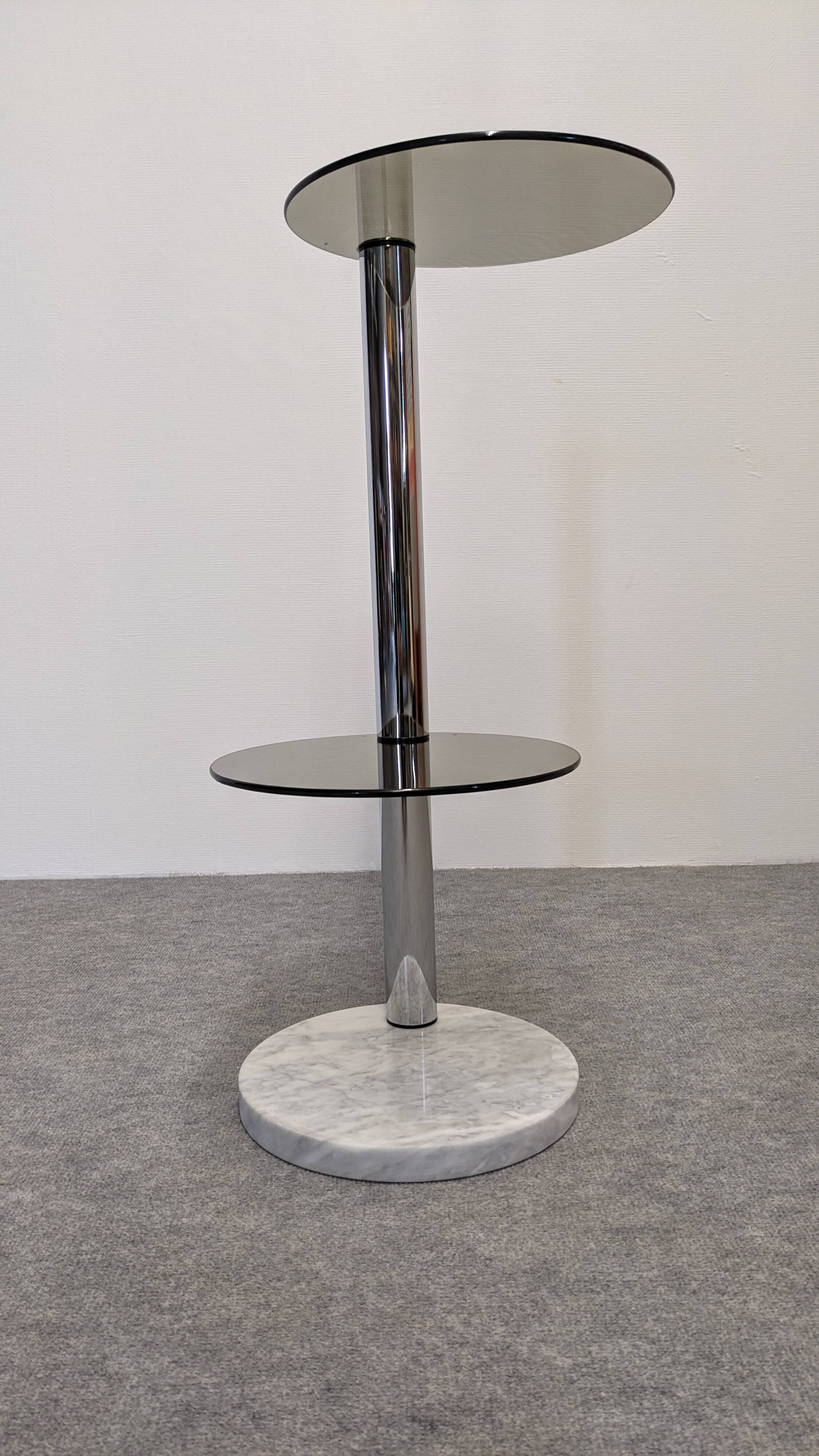 Space age side table or end table, France circa 1970.