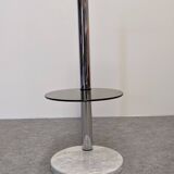 Space age side table or end table, France circa 1970.