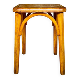 Bistro stool, curved wood by Stella, circa 1950s
