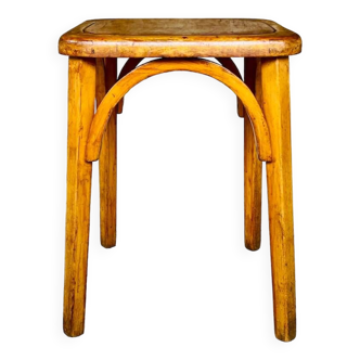 Tabouret de bistro , bois  courbé par Stella , circa  1950s