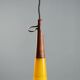 1960s yellow Murano glass pendant light