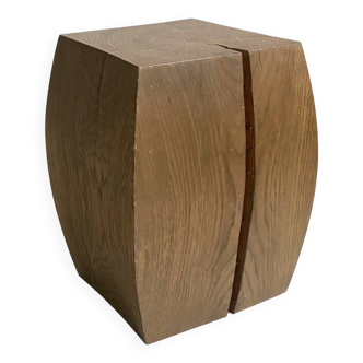 "Rain" stool in solid oak