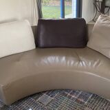 Tangram leather sofa Roche Bobois