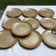 10 dessert plates sandstone village speckled blond