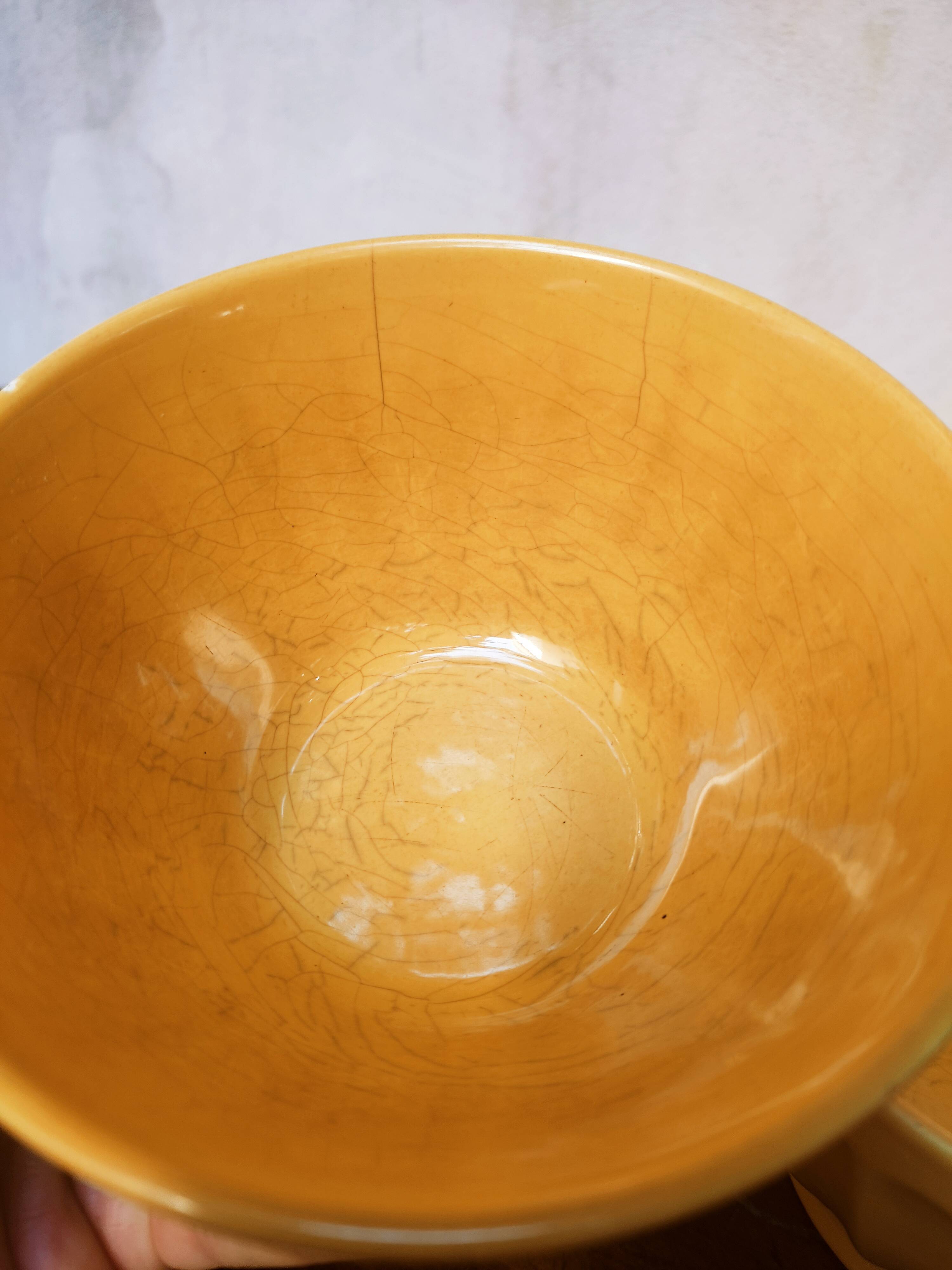 Duo of rib bowls in faience