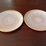 2 assiettes plates "Fauve" Niderviller