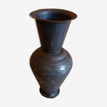 Vase damasquiné de Meknès