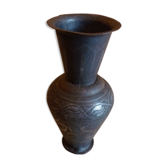 Vase damasquiné de Meknès