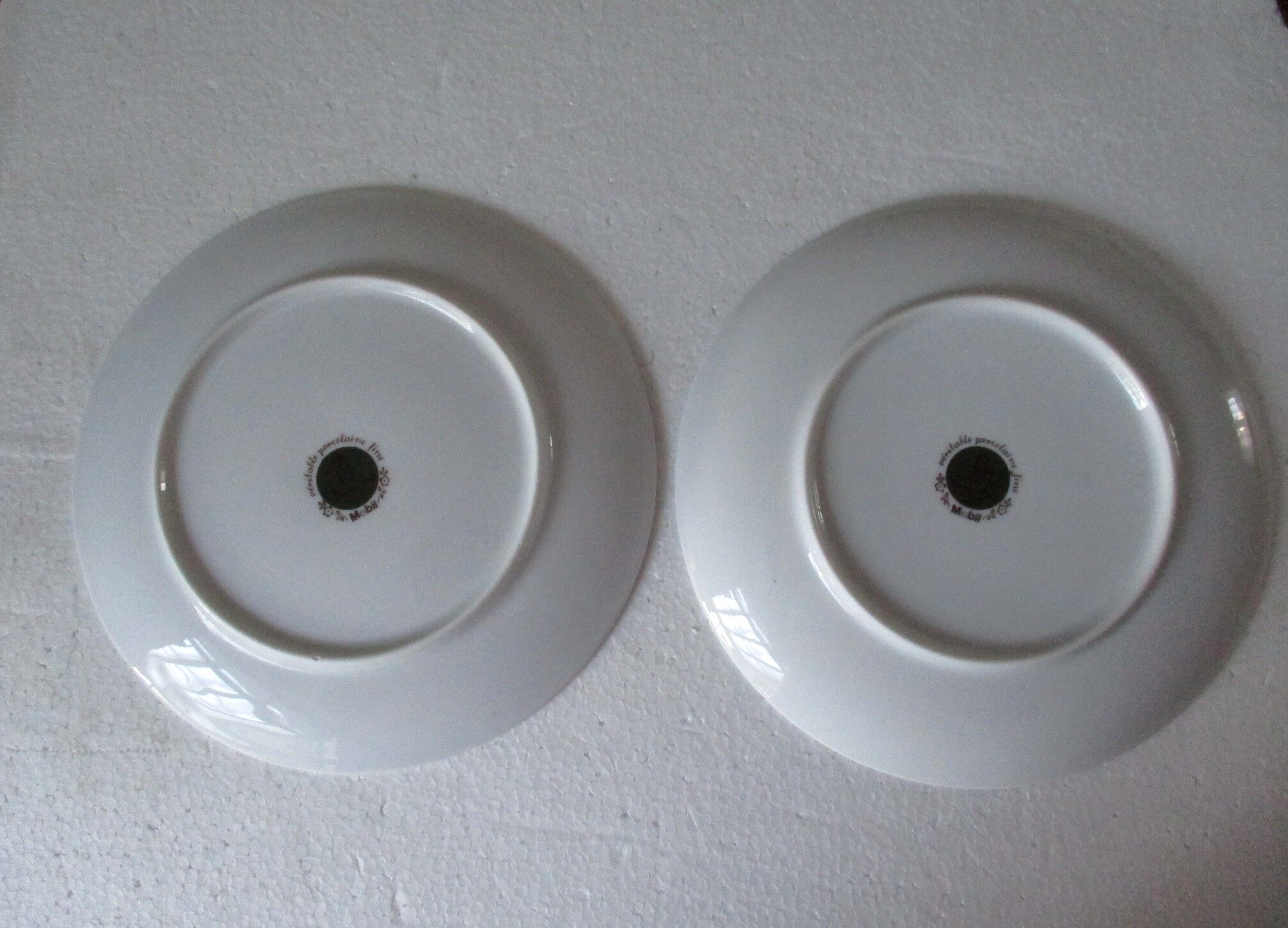 Fine porcelain dessert plates from Bavaria -botaniqu