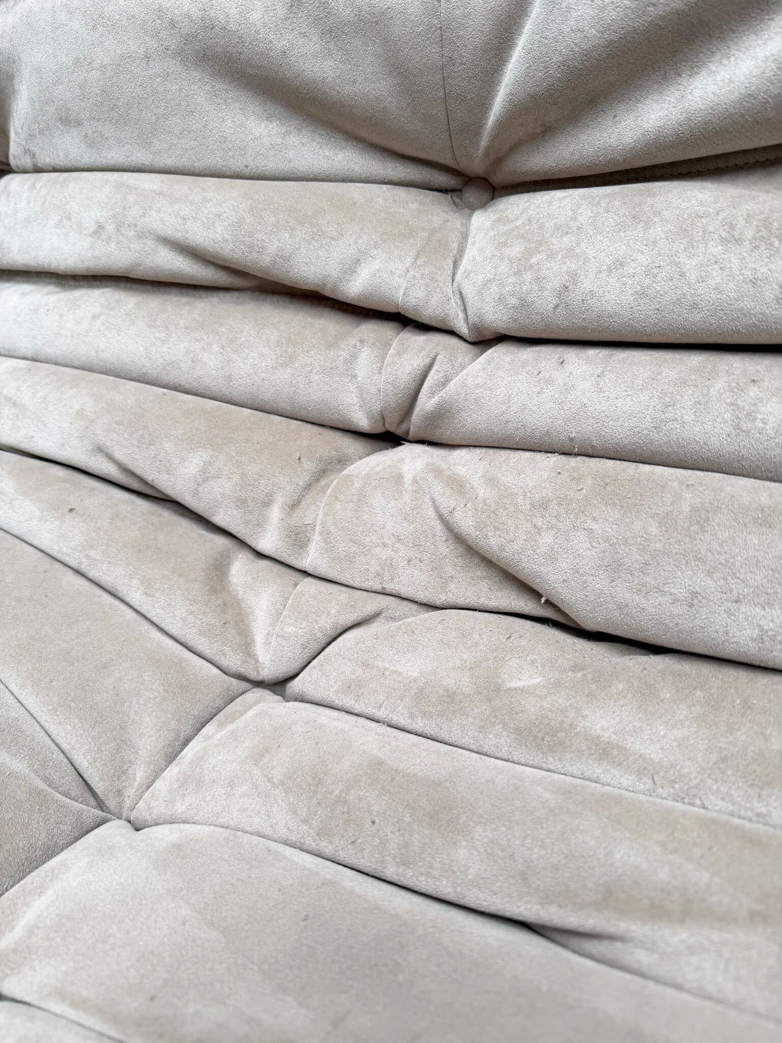 1990s vintage original Alcantara Togo 2-seater by Michel Ducaroy for Ligne Roset