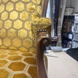 Voltaire armchair with a rack mechanism