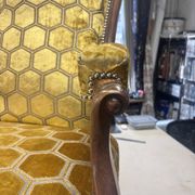 Fauteuil Voltaire à crémaillère