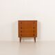 Danish mid century teak chest of drawers with hidden vanity, 1960s