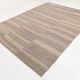 Striped Pattern Brown Vintage Kilim Rug, 225x309Cm