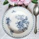 Antique deep plates in ironstone with a soup tureen.