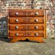 Art Deco commode, vintage antique piece with marble top.